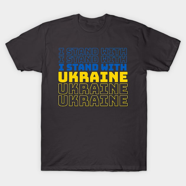 I Stand With Ukraine T-Shirt by Rezall Revolution